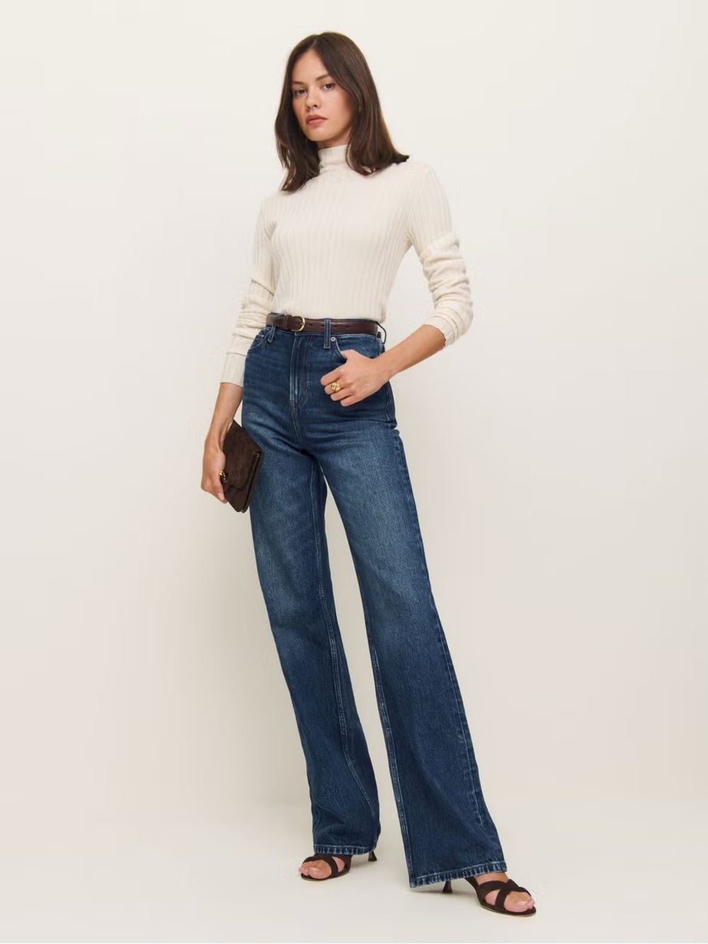 Reformation
Wilder Stretch High Rise Wide Leg 32